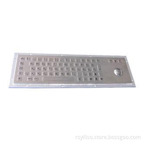 short stroke Kiosk Metal Keyboard 69 key with mechanical tr